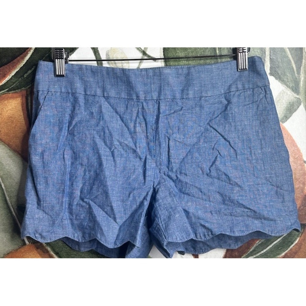 Loft‎ Ann Taylor Size 2 Riviera Short Linen Blend Side Zip Side Pockets NWT